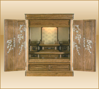 欅製上置型仏壇